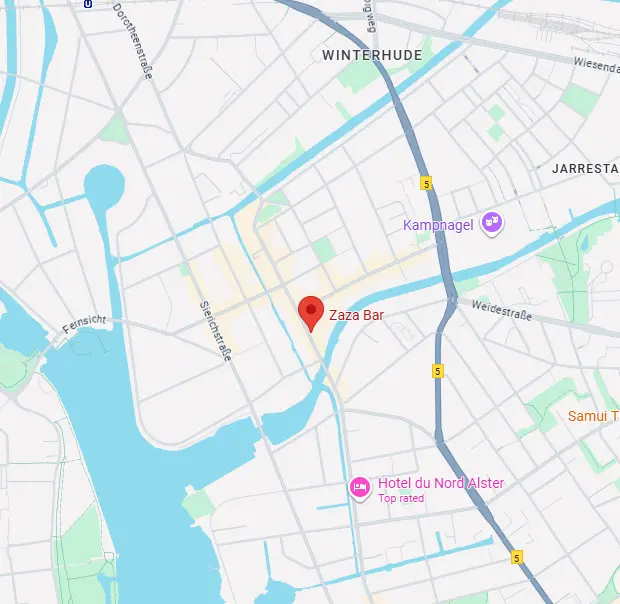 Zazabar location on Google Maps